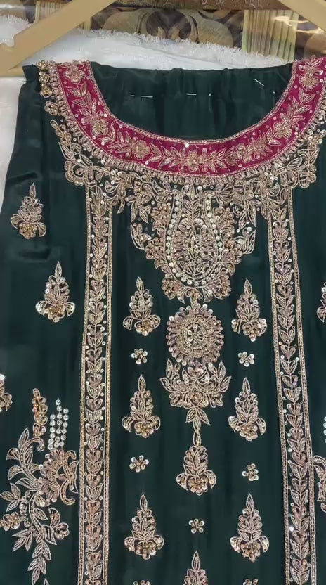 Tussle Silk Embroidered Unstitched 3-Piece Suit | Royal Luxury Collection